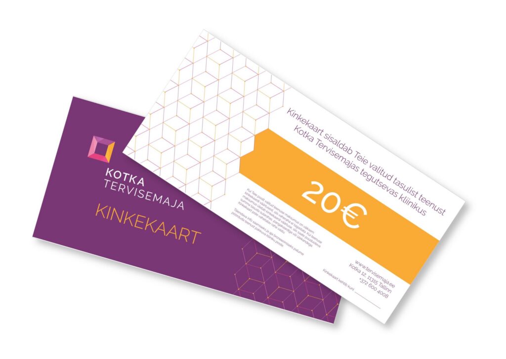 Kotka Tervisemaja kinkekaart – praktiline kingitus